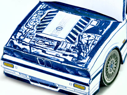 E30 Legacy 2.0 — Paper Car Collectible Kit — Glue Included